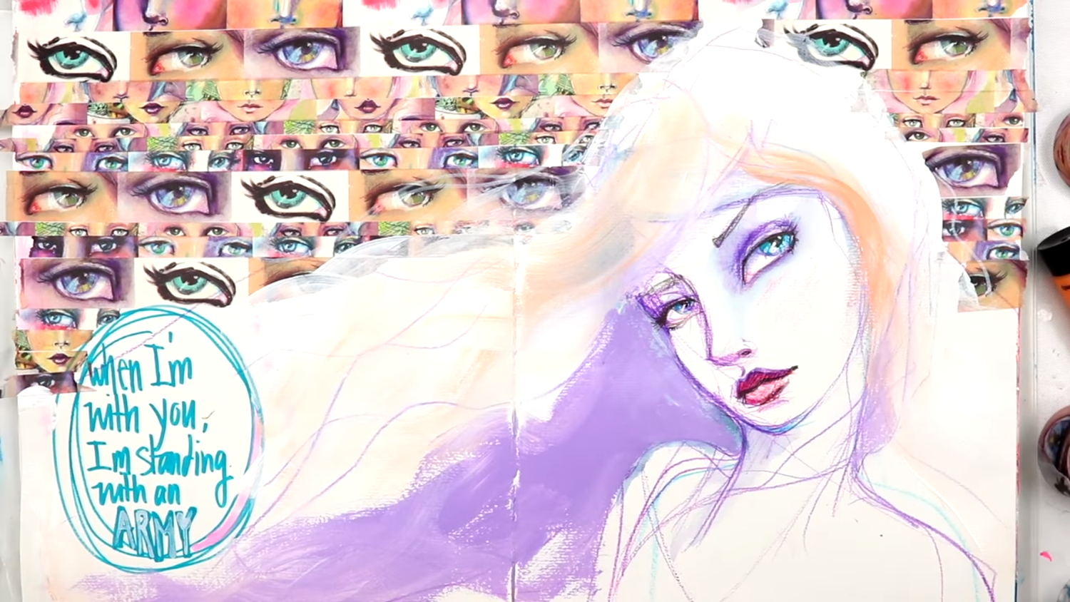 Washi Tape Rolls Eyes  / 7 Cintas Adhesivas Descontinuado Jane Davenport