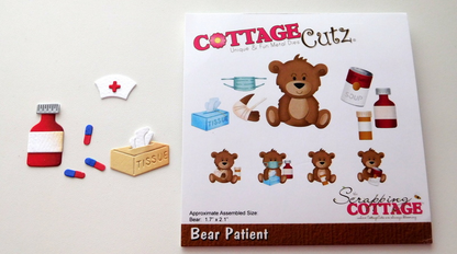 Bear Patient Die / Suaje de Oso Paciente Descontinuado Cottage Cutz
