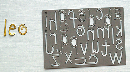 Thinlits Die Homemade Alphabet / Suaje de Alfabeto Descontinuado Sizzix