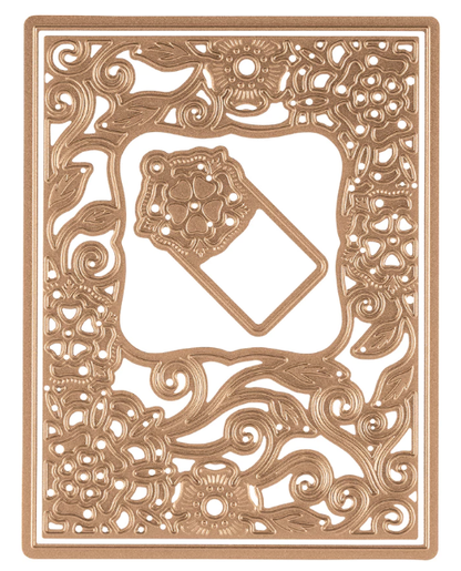 Nestabilities A2 Card Creator Dies Tudor Rose / Suajes de Corte Marco de Rosas Descontinuado Spellbinders