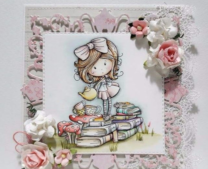 Cling Mounted Rubber Stamps Time for Tea / Sello Cling Tiempo para el Té Descontinuado LDRS Creative