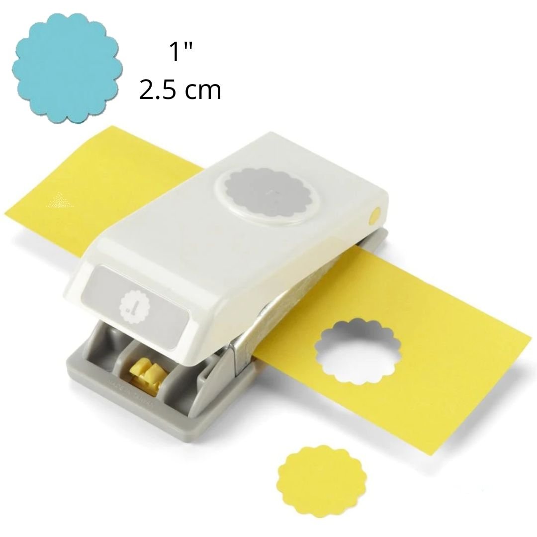 Slim Punch Scalloped Circle 1" / Perforadora de Círculo de Escalopa 2.5 cm Perforadoras Ek Success