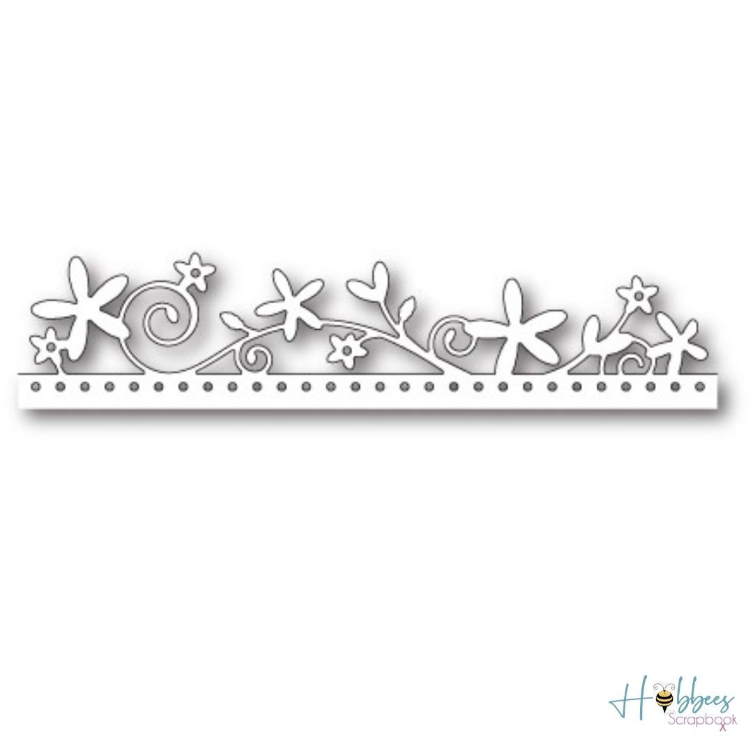 Blooming Dotted Border Die  / Suaje de Borde de Flores Dados de Corte / Suajes / Troqueles Poppy Stamps