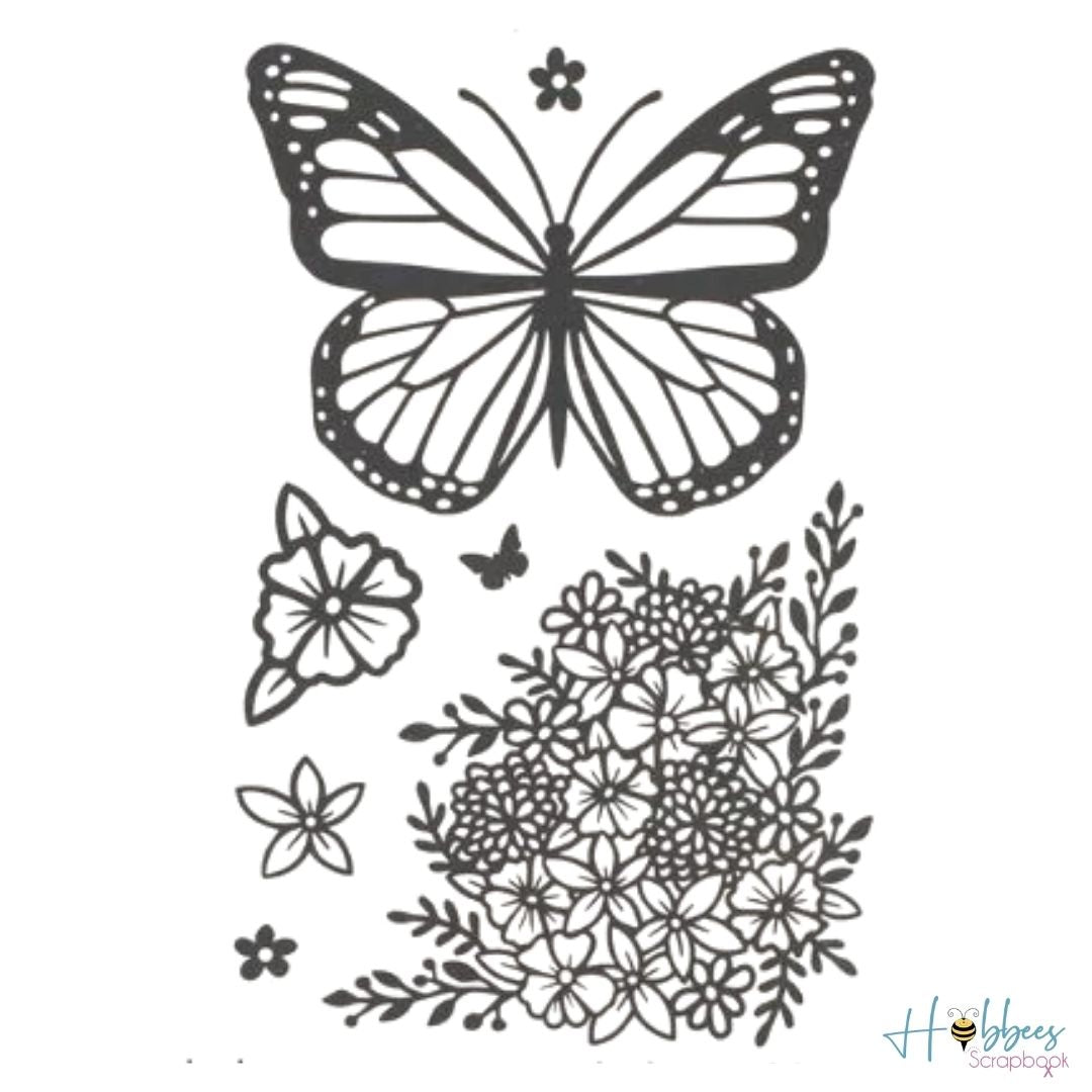 Butterfly Garden Dies / Suajes de Mariposa y Flores Descontinuado BoBunny