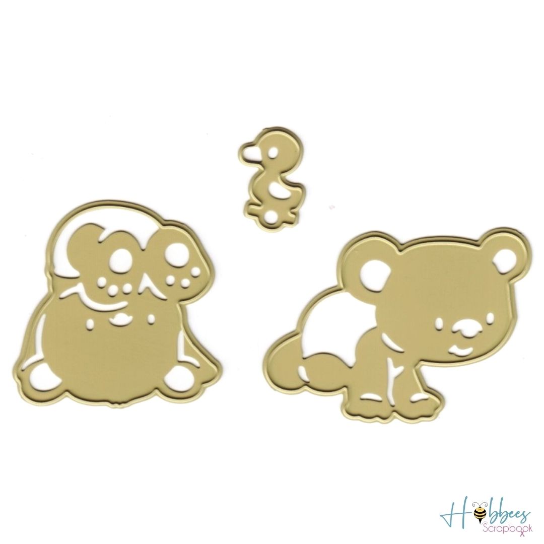 Cut &amp; Emboss Die Baby Bears / Osos Bebé Descontinuado Joy Crafts