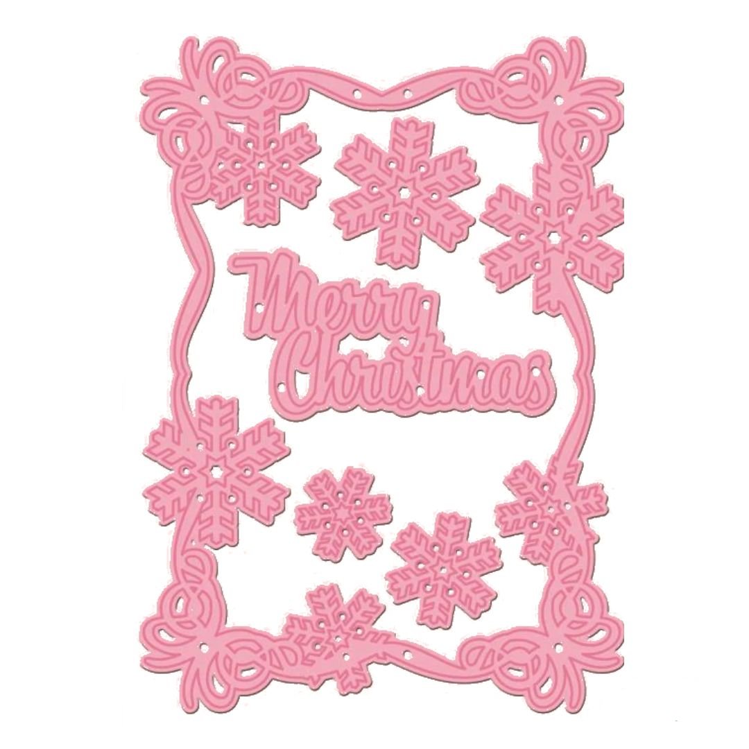 Christmas Card Dies / Suaje de Tarjeta Navideña Dados de Corte / Suajes / Troqueles BoBunny