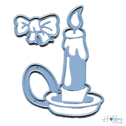 Colourful Christmas Die Candle / Suaje de Vela y Moño DESCONTINUADO Ivonne Creations