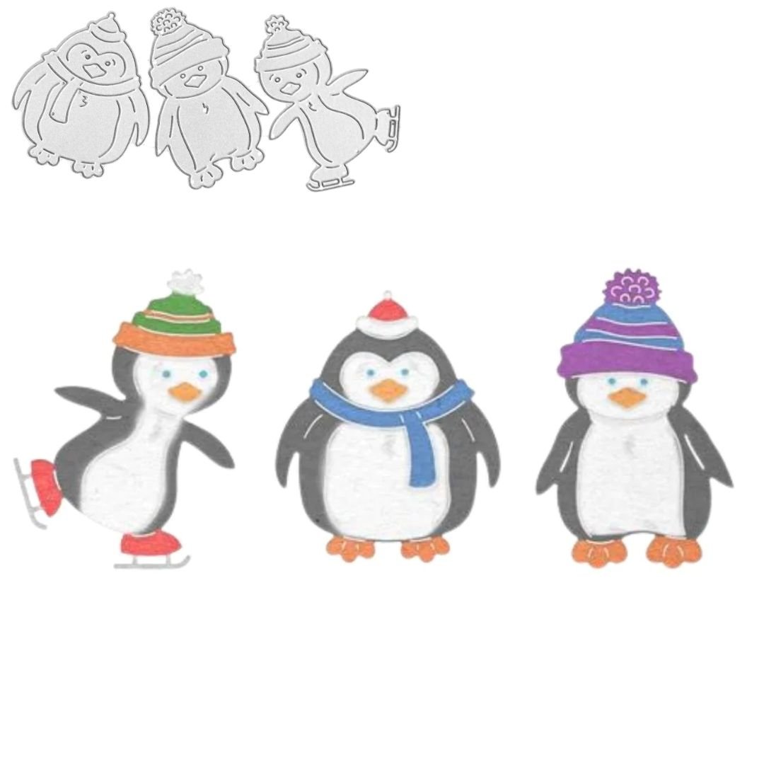 Suaje de Pingüinos Dados de Corte / Suajes / Troqueles Hobbees