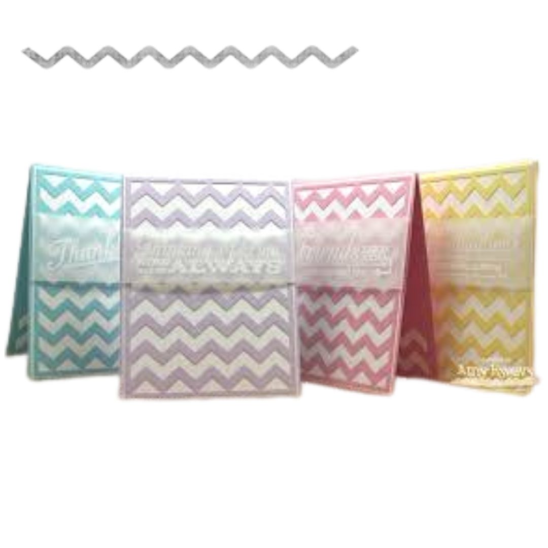 Zig-Zag Ric-Rac Die / Suaje de Zic Zac Dados de Corte / Suajes / Troqueles Cheery Lynn Designs