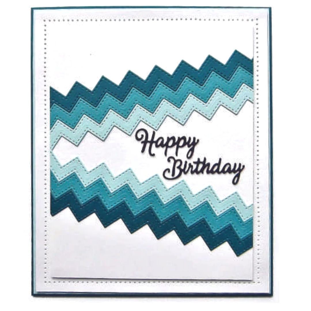 Zig-Zag Ric-Rac Die / Suaje de Zic Zac Dados de Corte / Suajes / Troqueles Cheery Lynn Designs