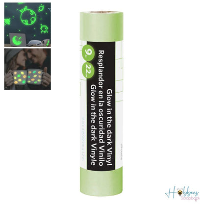 Silhouette Glow-In-The-Dark Vinyl 9 x 4" / Vinil Brilla en la Oscuridad Descontinuado Silhouette