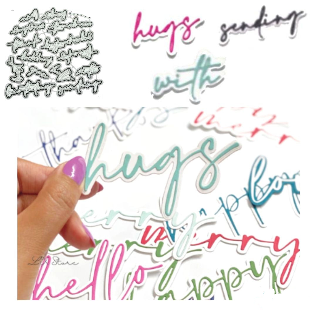 Suaje de Frases con Sombra 