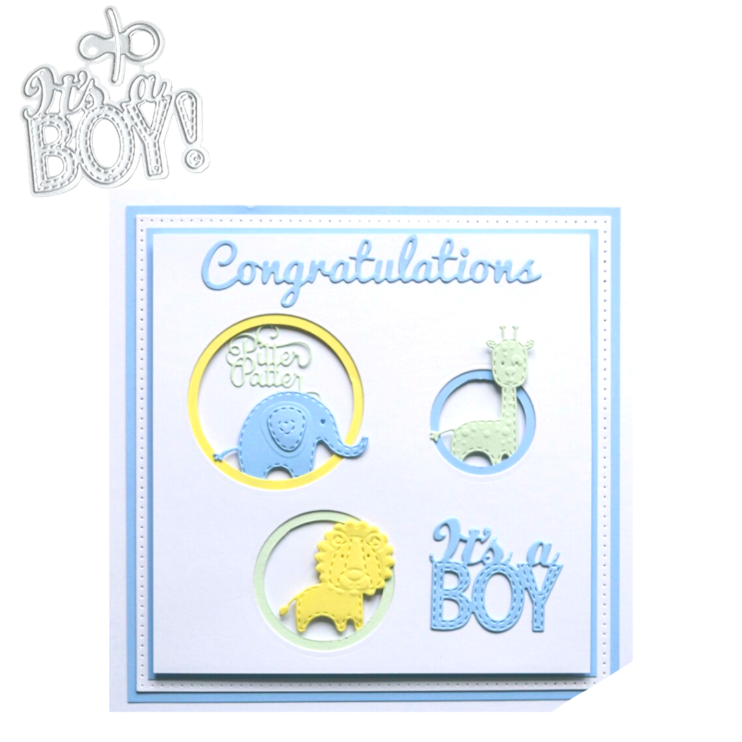 Suaje It´s a Boy / Es Niño Dados de Corte / Suajes / Troqueles Hobbees