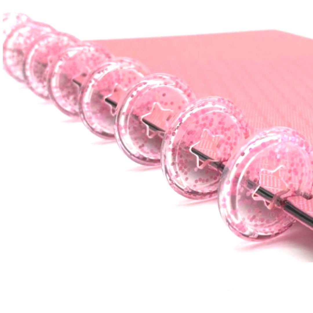 Mini Discos Rosas para Agendas Discos para Planners Hobbees