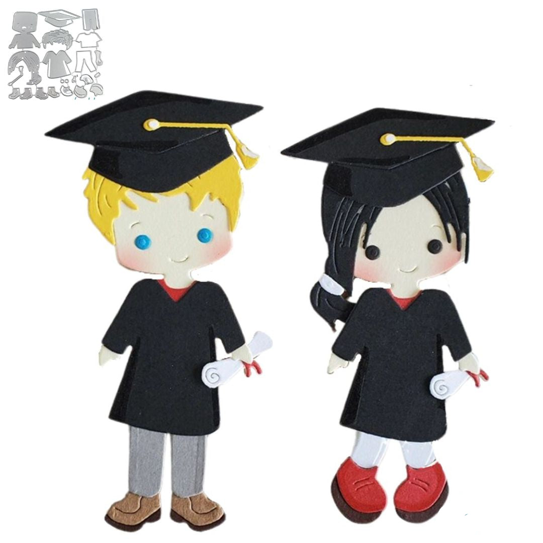 Suaje de Graduación de Niños Dados de Corte / Suajes / Troqueles Hobbees