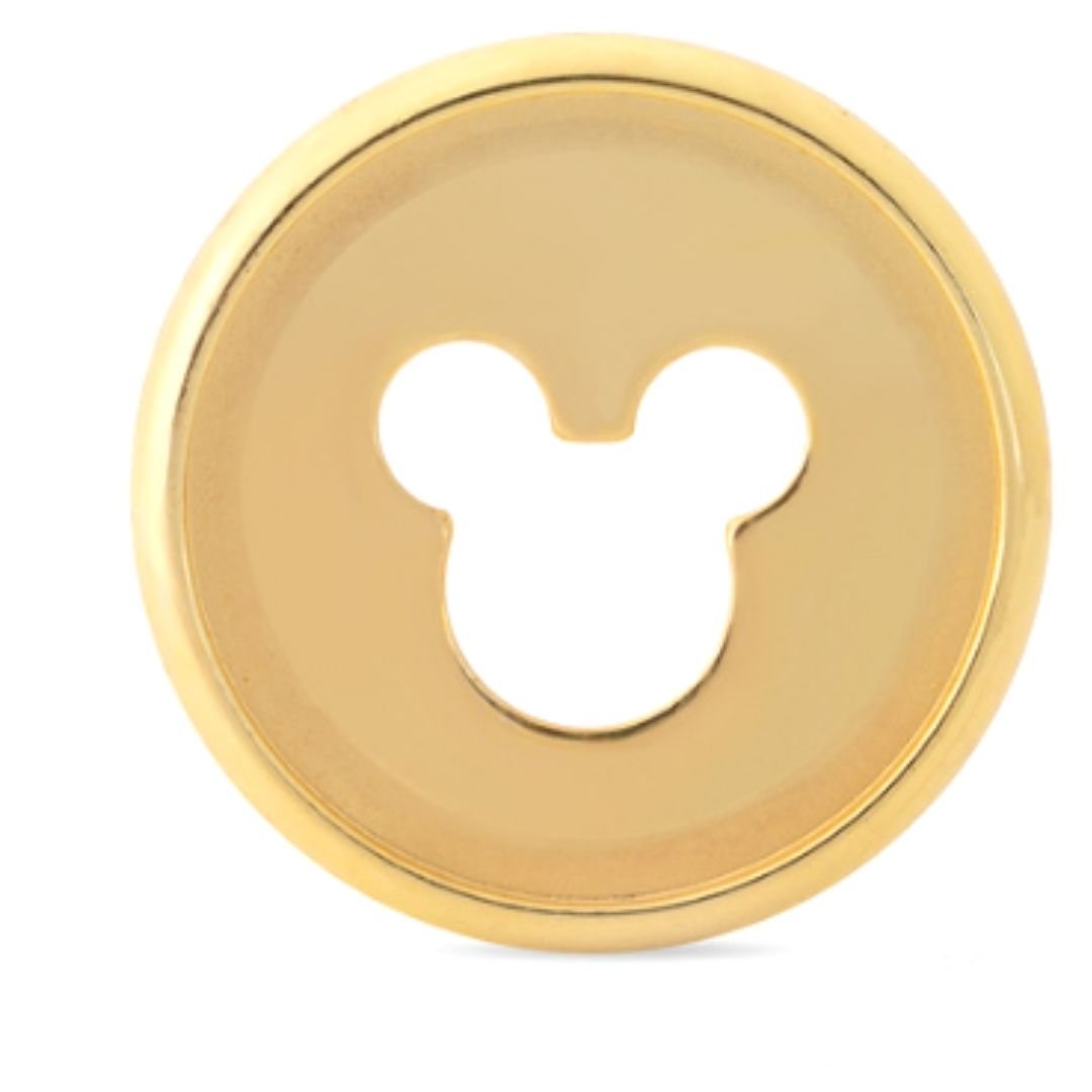 Mini Discos Dorados de Mickey para Agendas Planificadoras Discos para Planners Hobbees