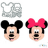 Suaje de Mickey y Minnie Universal Dados de Corte / Suajes / Troqueles Hobbees