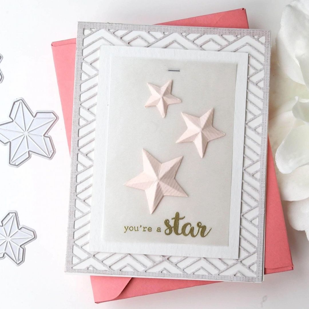 Suajes de Estrellas 3D Dados de Corte / Suajes / Troqueles Hobbees