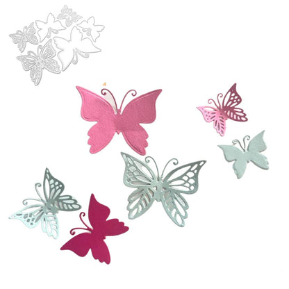 Suajes de 6 Mariposas Dados de Corte / Suajes / Troqueles Hobbees