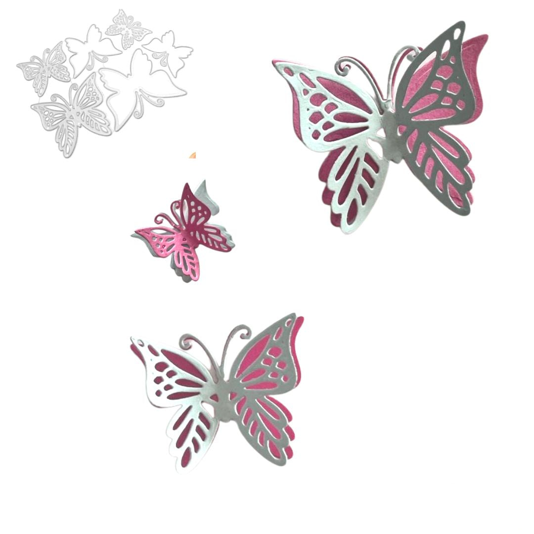 Suajes de 6 Mariposas Dados de Corte / Suajes / Troqueles Hobbees