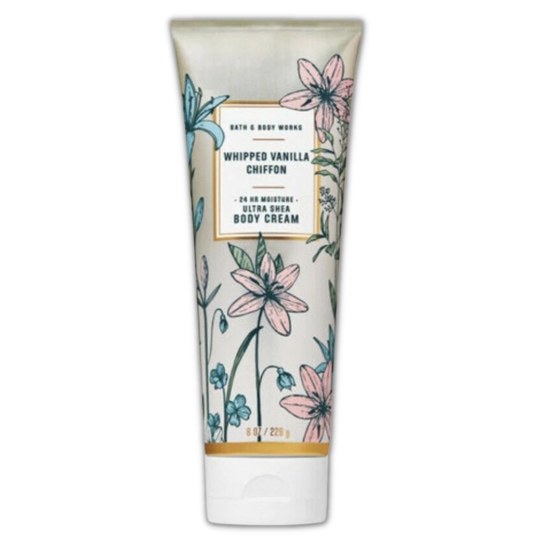 Whipped Vanilla Chiffon Ultra Shea Body Cream / Crema Humectante Corporal Beauty Bath &amp; Body Works