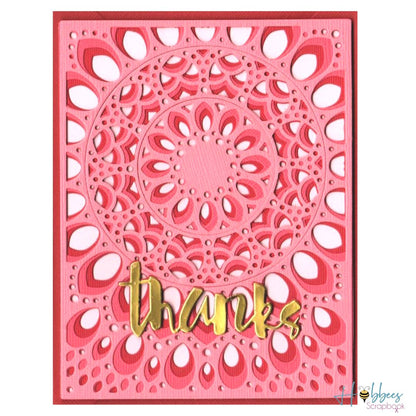 3 Suajes de Fondo en Capas de Mandala Dados de Corte / Suajes / Troqueles Hobbees