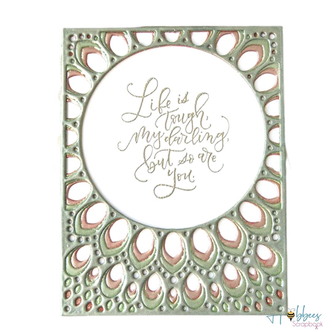 3 Suajes de Fondo en Capas de Mandala Dados de Corte / Suajes / Troqueles Hobbees