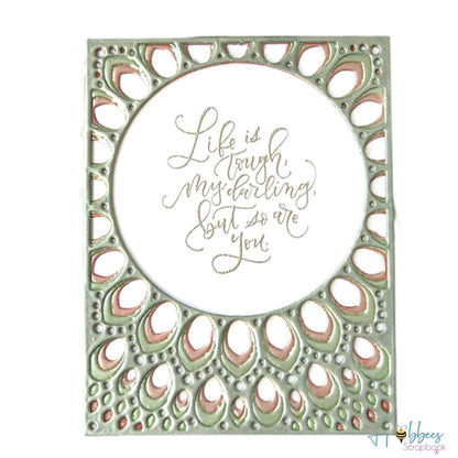 3 Suajes de Fondo en Capas de Mandala Dados de Corte / Suajes / Troqueles Hobbees