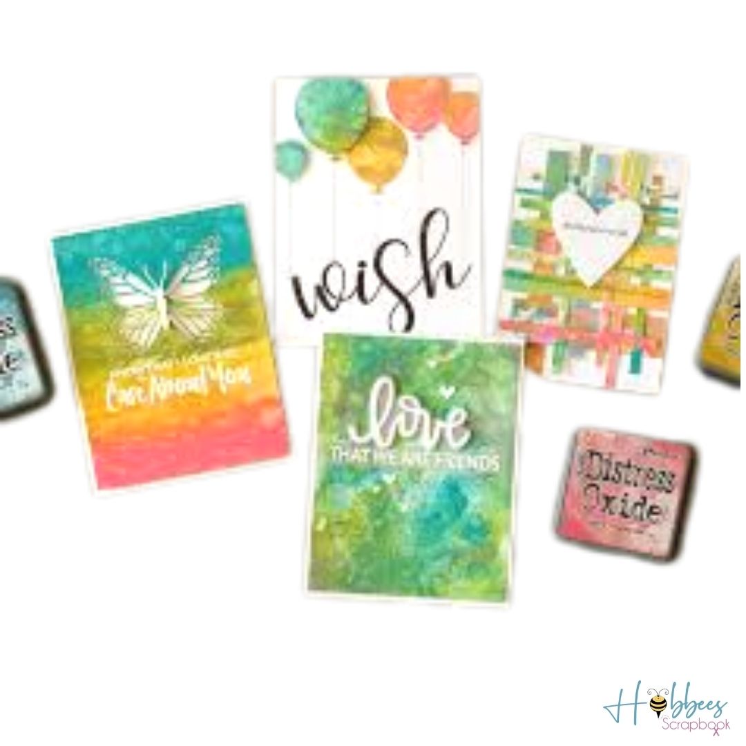 Tim Holtz Distress Oxide Iced Spruce / Cojin de Tinta Efecto Oxidado Gris Frío Tintas Ranger