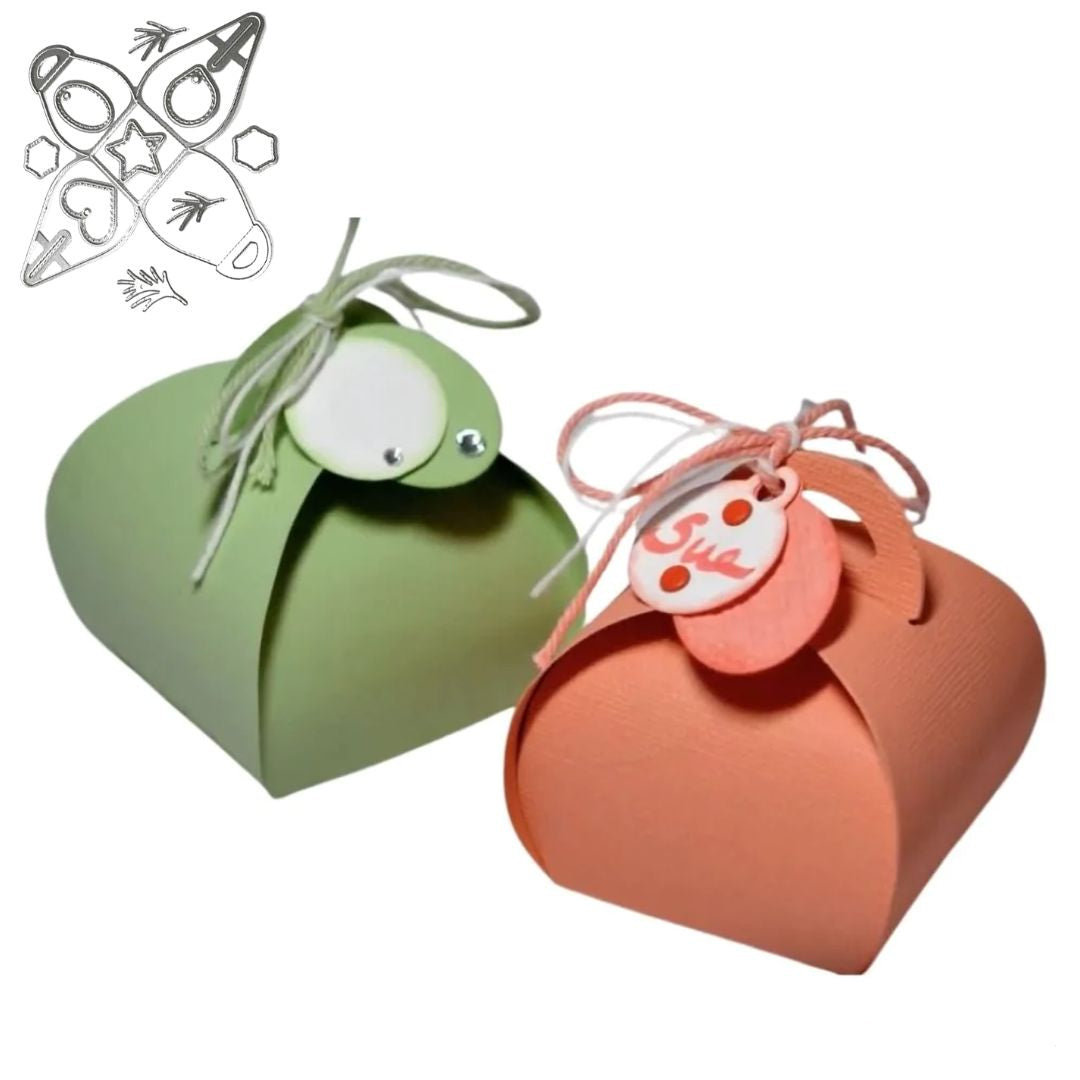 Suaje de Cajita Bombon y Etiquetas Dados de Corte / Suajes / Troqueles Hobbees