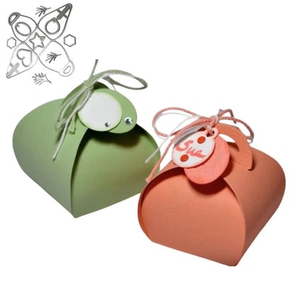 Suaje de Cajita Bombon y Etiquetas Dados de Corte / Suajes / Troqueles Hobbees