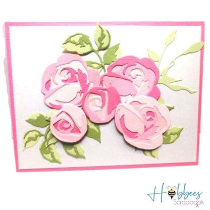 Suajes de Rosas Chicas en Capas Dados de Corte / Suajes / Troqueles Hobbees