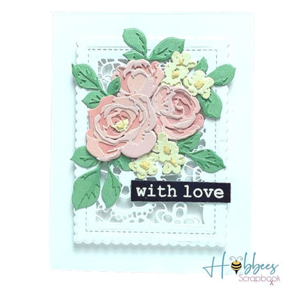 Suajes de Rosas Chicas en Capas Dados de Corte / Suajes / Troqueles Hobbees