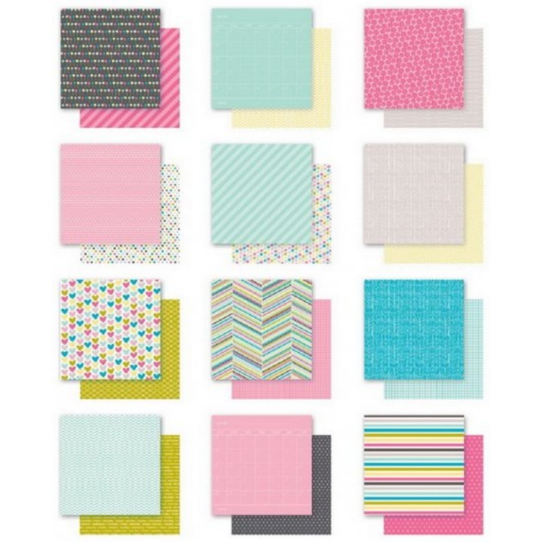 Blush Double-Sided Paper Pack / Block de Papel Doble Cara 12x12 Papel Project Life