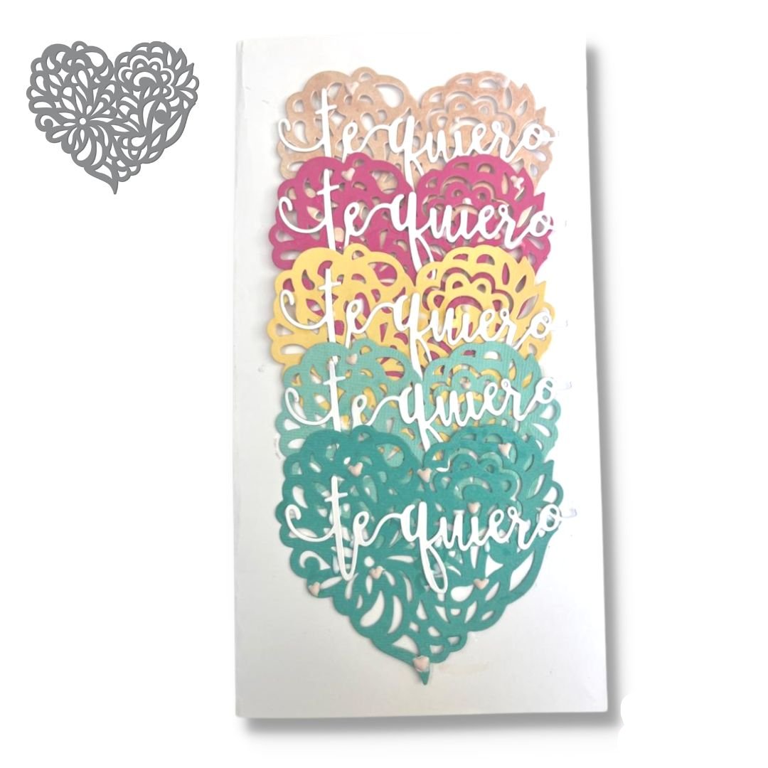 Magnolia Heart Die / Suaje de Corazón Caladito Dados de Corte / Suajes / Troqueles Ultimate Crafts