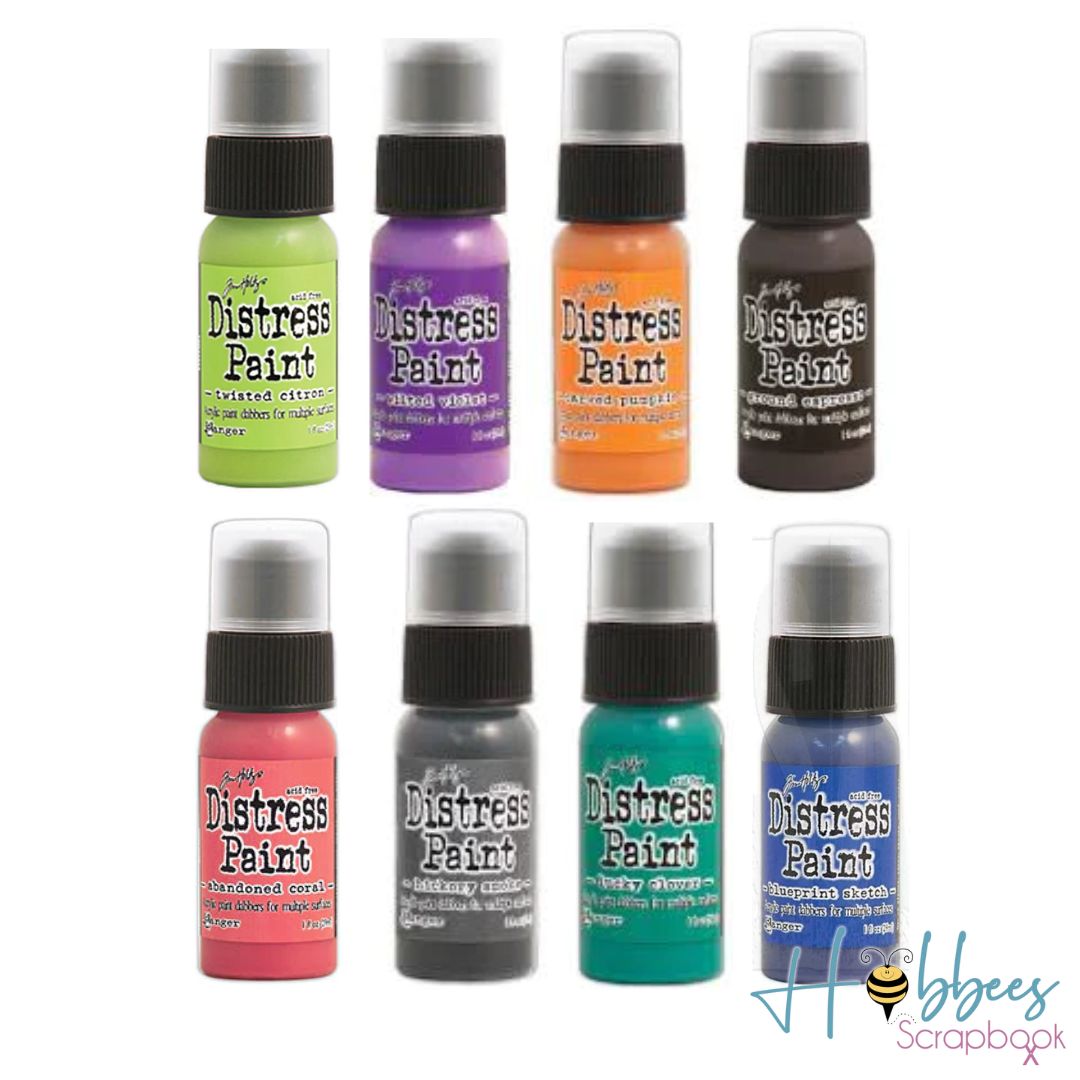 Distress Dabber Acrylic Paint Kit / Kit de 8 Pinturas Acrílicas Tim Holtz Descontinuado Ranger