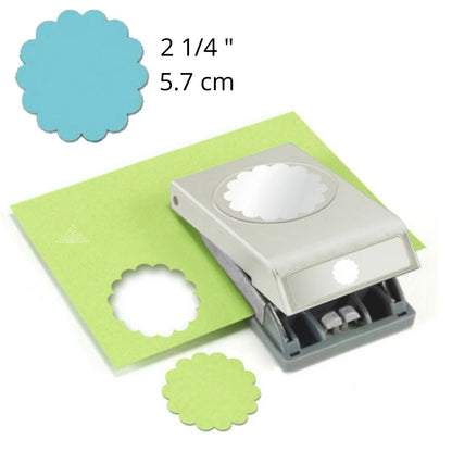 2 1/4&quot; Scallop Circle Large Punch / Perforadora de Círculo de Onditas 5.7 cm Perforadoras Ek Success