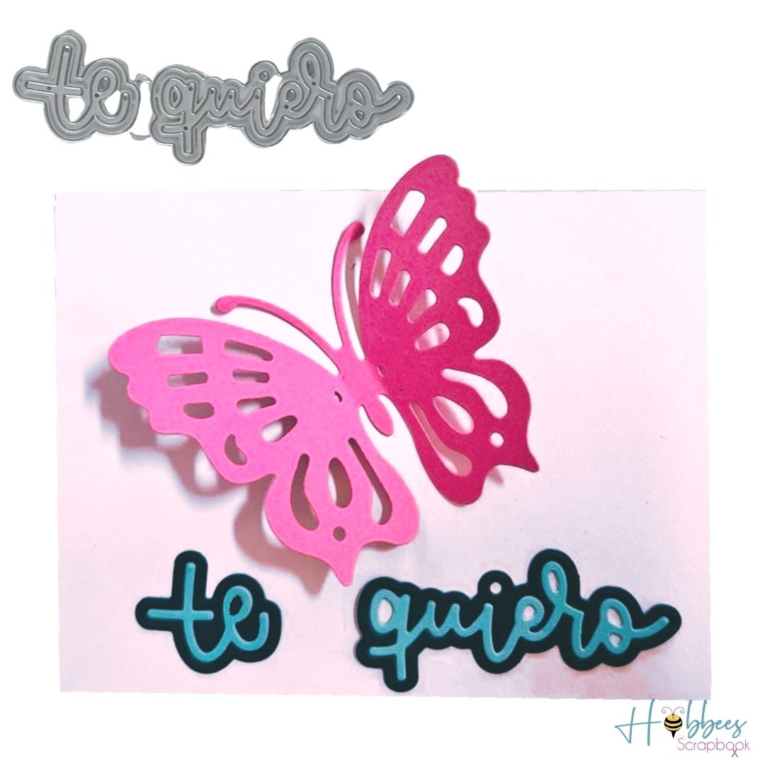 Suaje de Te Quiero con Sombra Dados de Corte / Suajes / Troqueles Hobbees