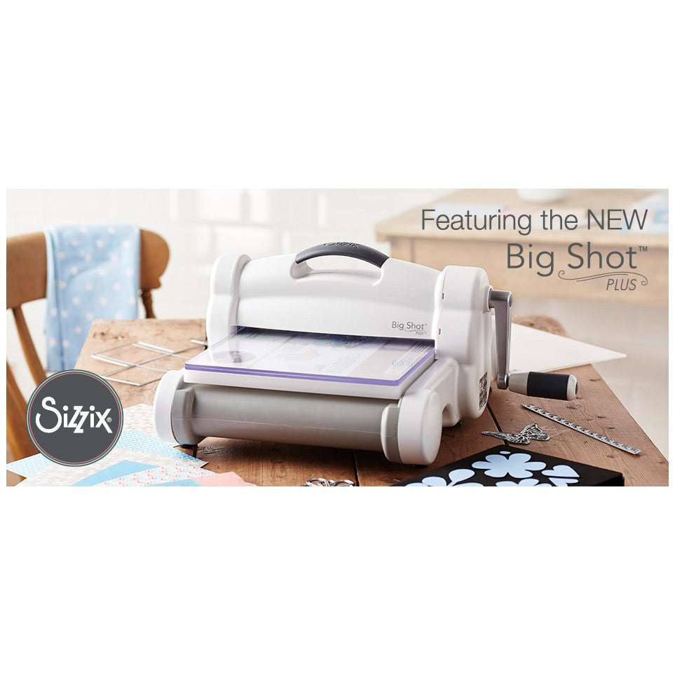 Big Shot Plus White &amp; Gray Kit / Máquina de Corte y Grabado Big Shot Plus Kit Descontinuado Sizzix