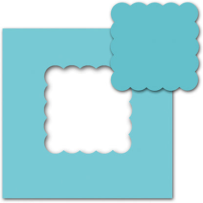 Scallop Square Punch 3/4" / Perforadora de Cuadrado de Onditas 1.90 cm Descontinuado Ek Success