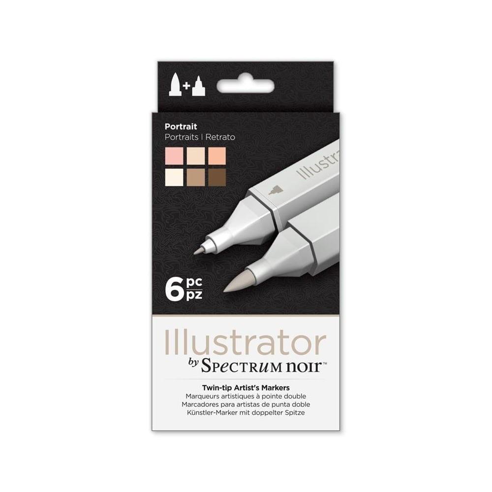 Spectrum Noir Illustrator Portrait Set / Set de 6 Marcadores Retrato Descontinuado Crafter&