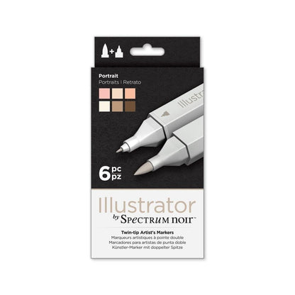 Spectrum Noir Illustrator Portrait Set / Set de 6 Marcadores Retrato Descontinuado Crafter&