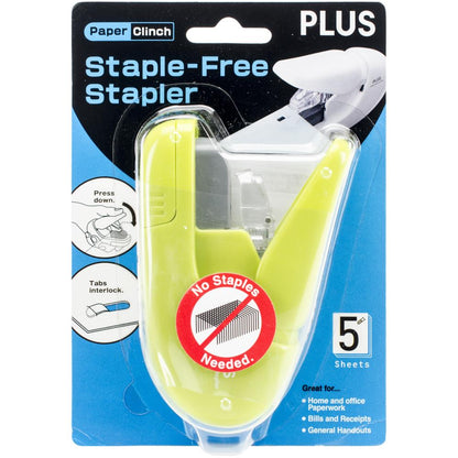 Staple-Free Stapler Paper Clinch / Engrapadora sin Grapas Descontinuado Plus Corporation Of America