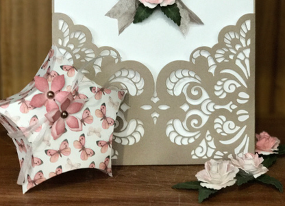 Star Pillow Box Die / Suaje de Caja de Almohada de Estrella Descontinuado Elizabeth Craft Designs