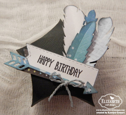 Star Pillow Box Die / Suaje de Caja de Almohada de Estrella Descontinuado Elizabeth Craft Designs