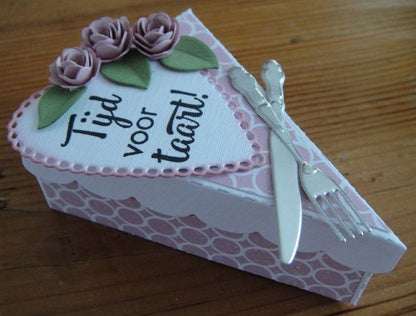 Cake Box Die / Suaje de Corte Rebanada de Pastel Descontinuado Marianne design