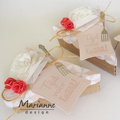 Cake Box Die / Suaje de Corte Rebanada de Pastel Descontinuado Marianne design