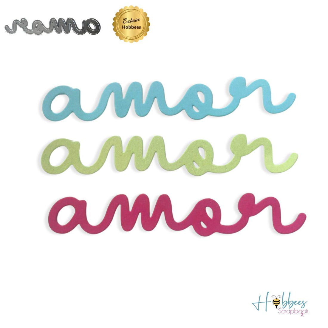 Suaje Palabra &quot;Amor&quot; Dados de Corte / Suajes / Troqueles Hobbees