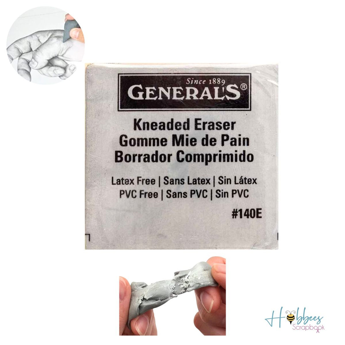 Jumbo Kneaded Rubber Eraser / Goma para Borrar Moldeable Borradores y Reglas General&