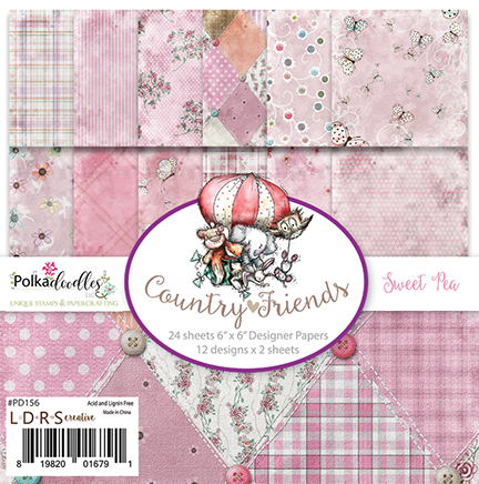 Sweet Pea 6x6 Paper / Papel en colores Dulces Descontinuado LDRS Creative